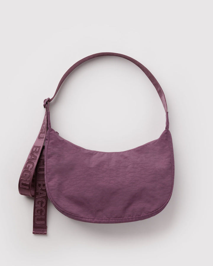 Baggu | Medium Crescent Nylon bag | Wild plum
