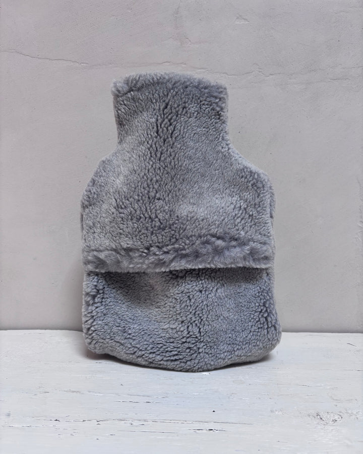 Sheepskin Hot Water Bottle Cover | Grey