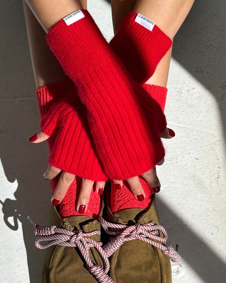 Le Bon Shoppe | Cashmere Wristwarmer | Red