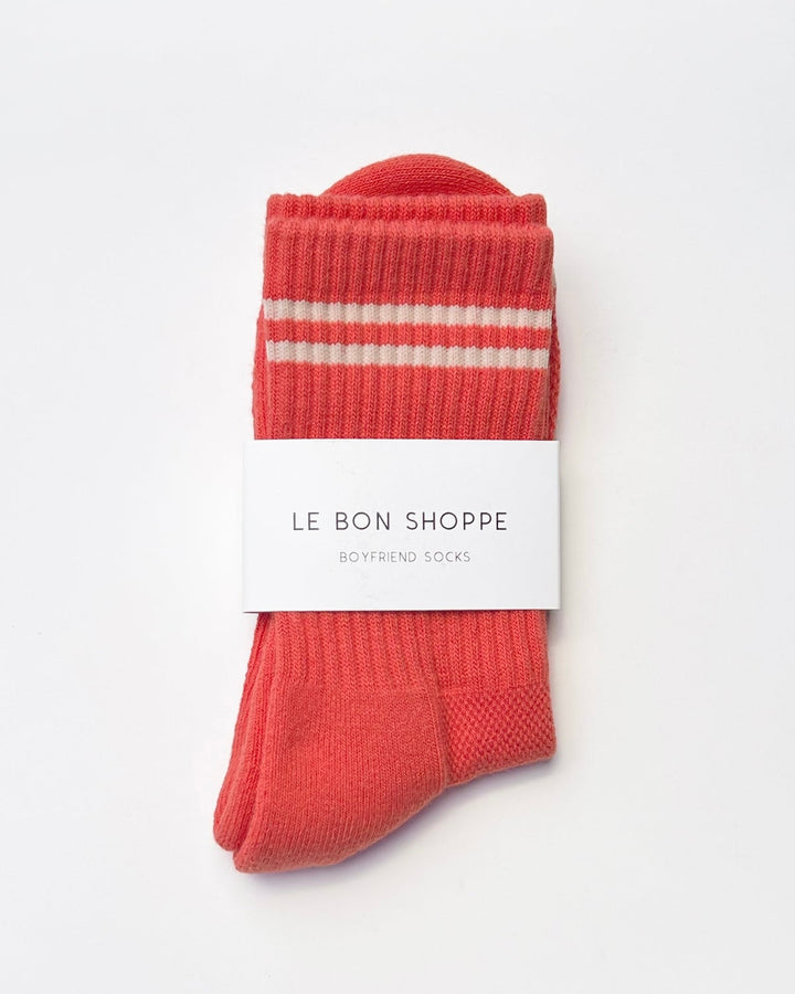 Le Bon Shoppe | Boyfriend Socks | Coral