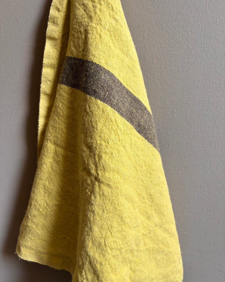 Charvet Editions | French Linen tea towel | Yellow