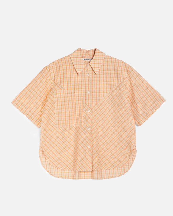 YMC | Eva Shirt | Cutting Table Pink Check