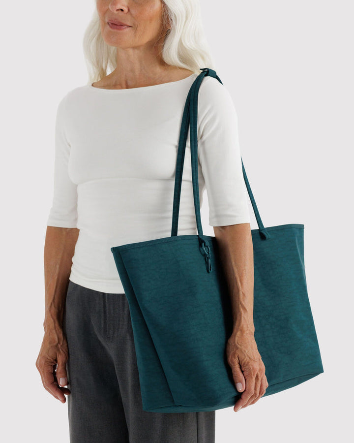 Baggu | Large Nylon Reversible Tote | Deep Sea Mix