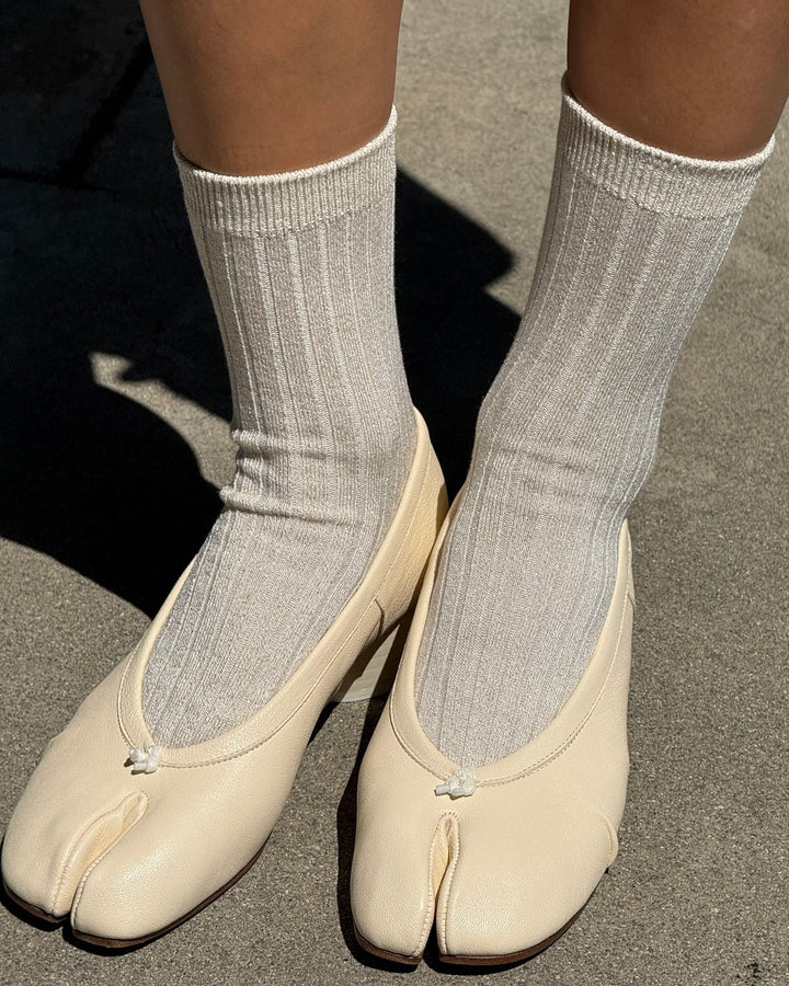 Le Bon Shoppe | Her Socks | Silver Glitter