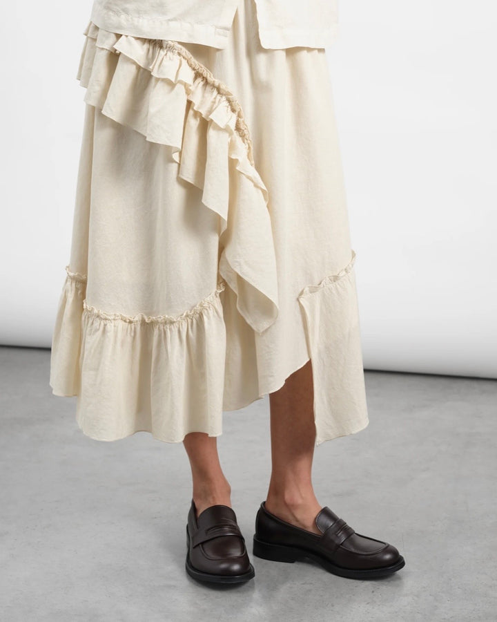 YMC | Draped Skirt | Shell