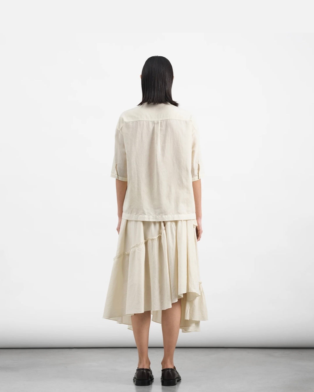YMC | Draped Skirt | Shell