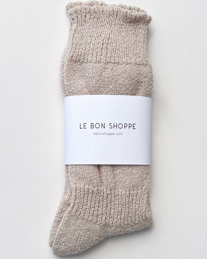 Le Bon Shoppe | Airy Puffin Socks | Whole wheat