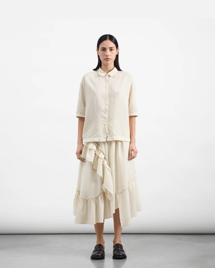 YMC | Draped Skirt | Shell