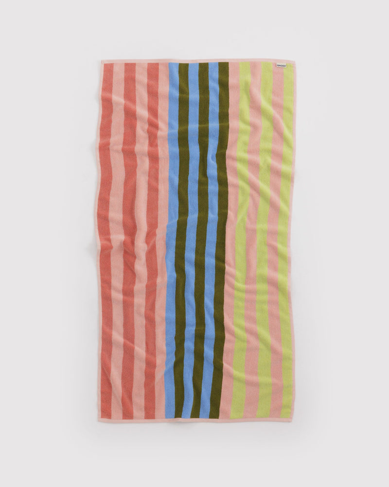 Baggu | Bath Towel | Sherbet Stripe