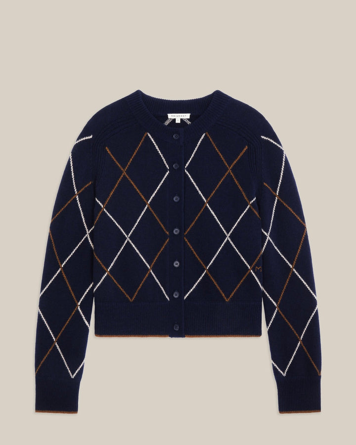 Moismont | Auguste Cardigan N°233 | Arlequin Magic Blue