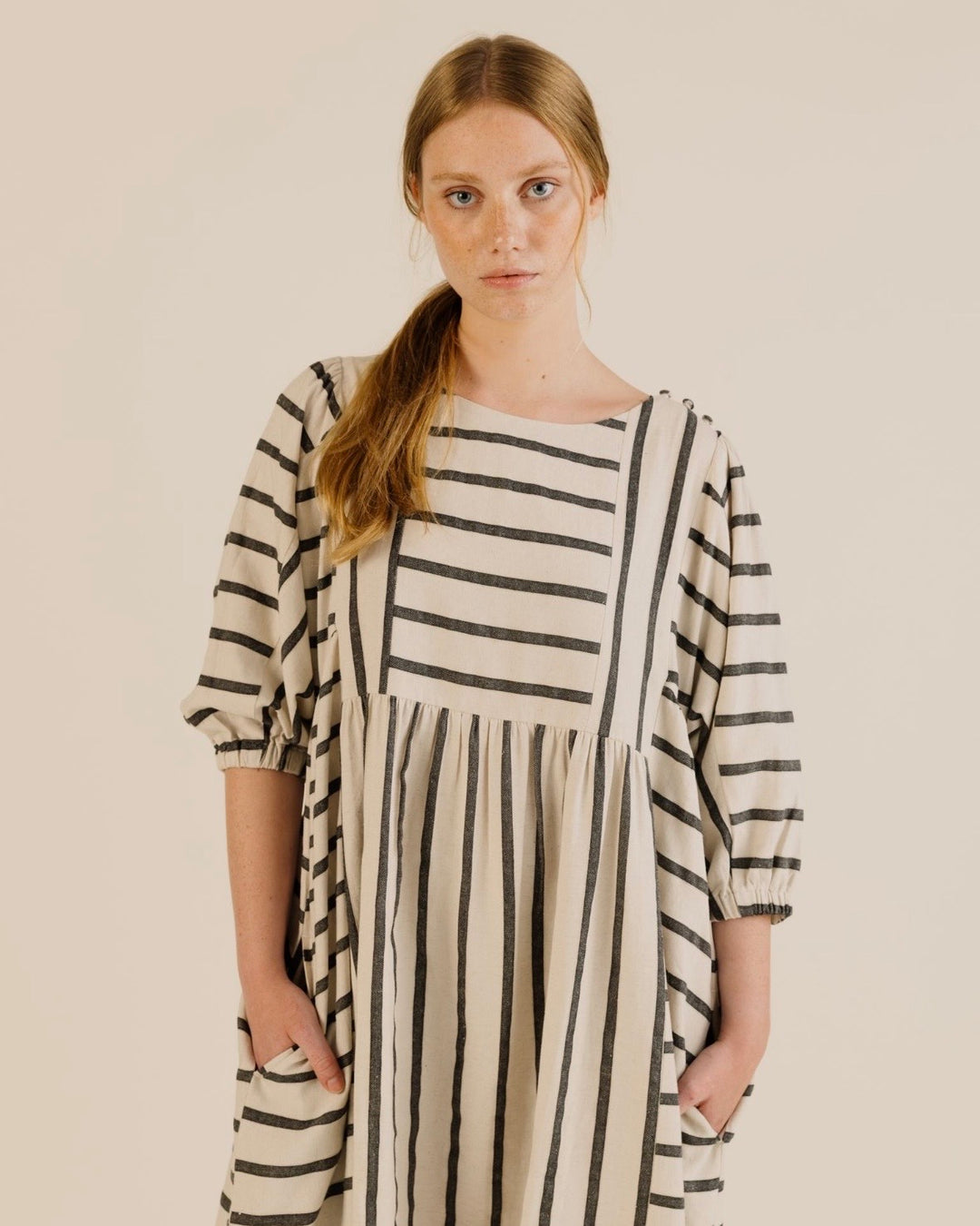 Sideline | Betsy Dress | Milk Stripe