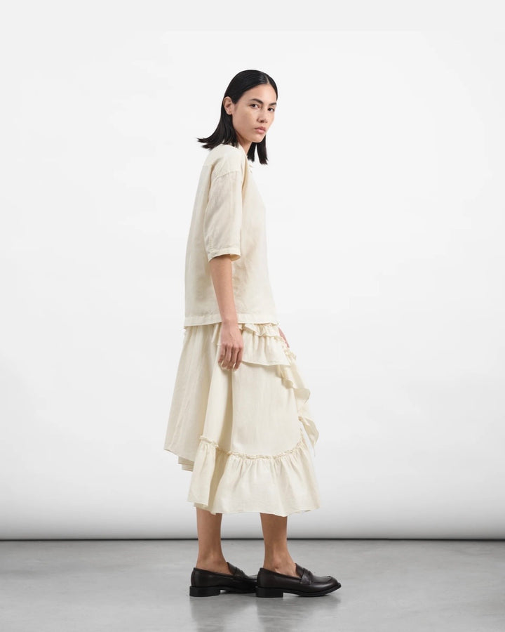 YMC | Draped Skirt | Shell