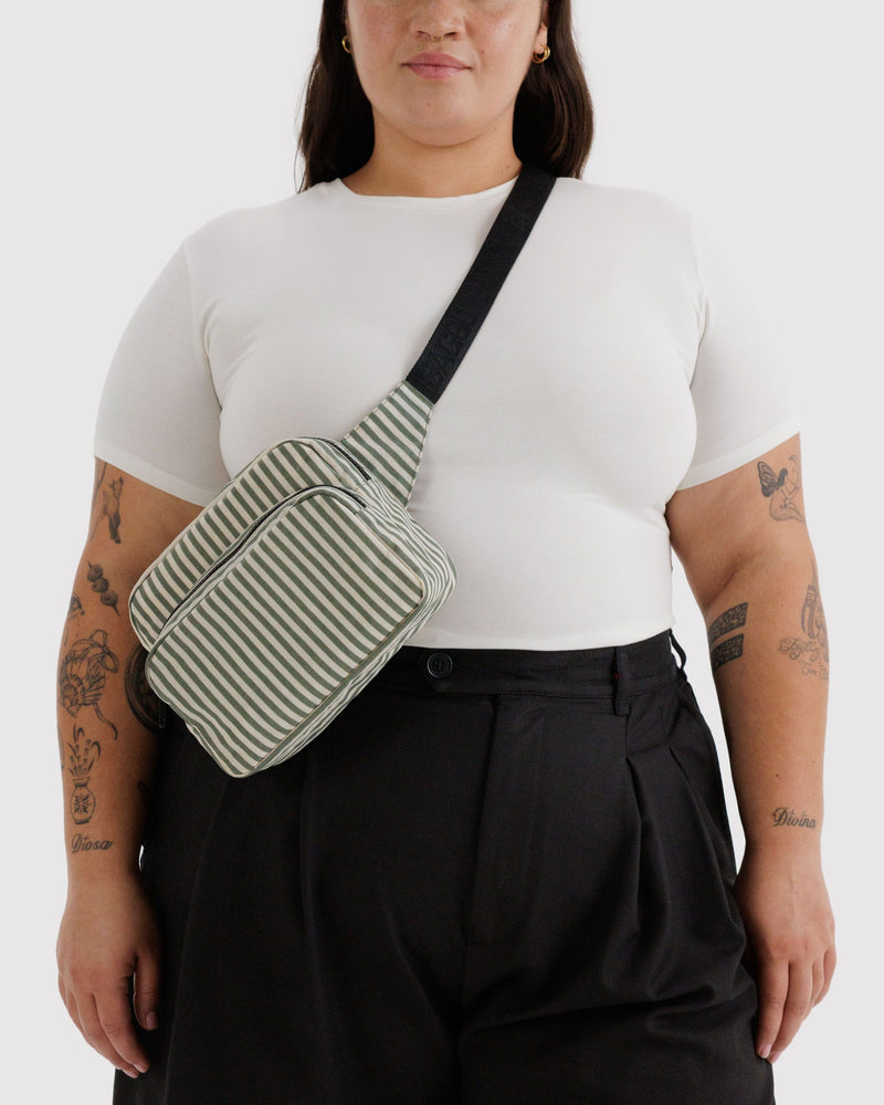 Baggu | Cross body bag | Sage Stripe
