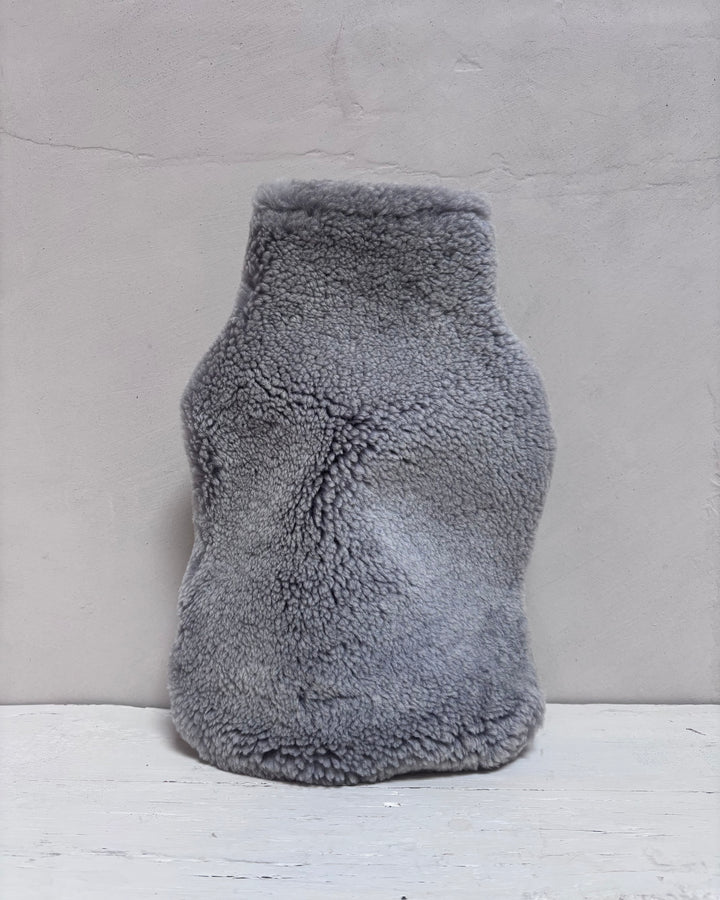 Sheepskin Hot Water Bottle Cover | Grey