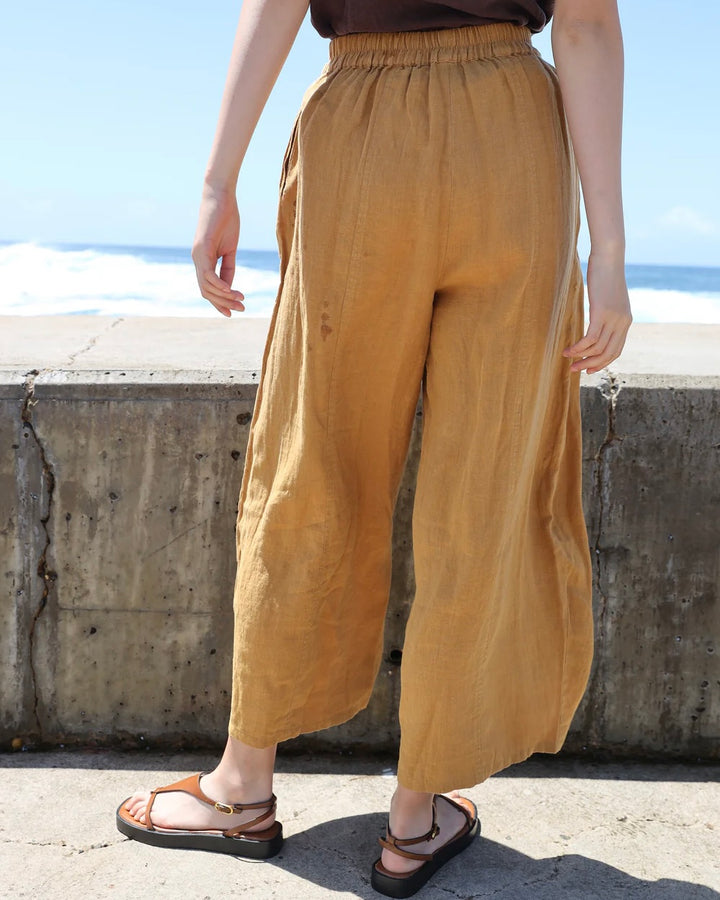 LF Markey | Basic Linen Trousers | Turmeric