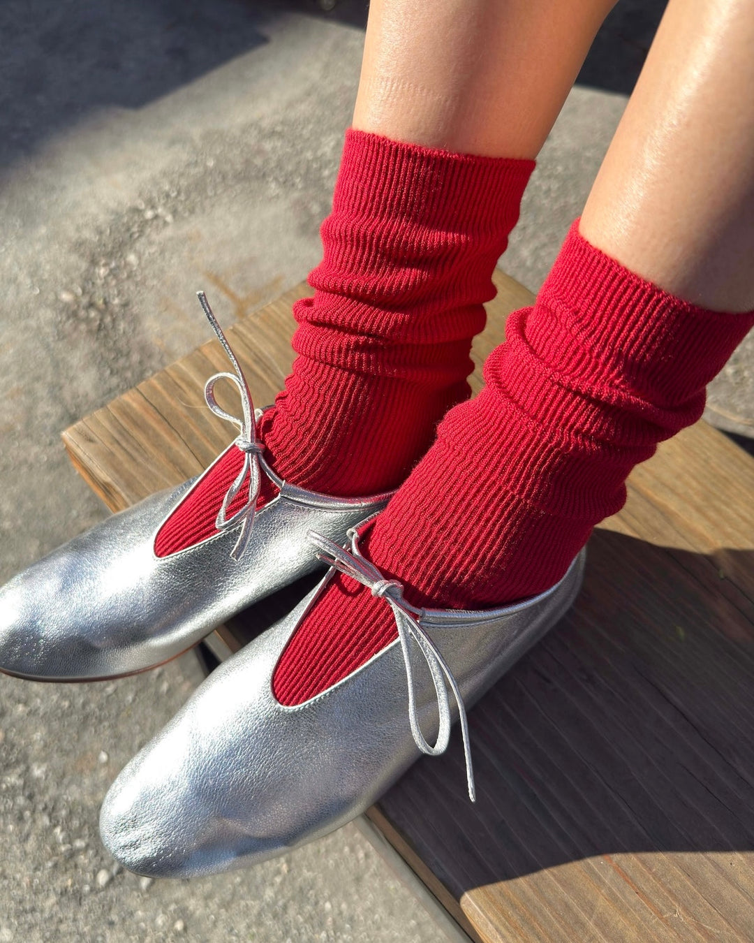 Le Bon Shoppe | Trouser Socks | Tuscan Red