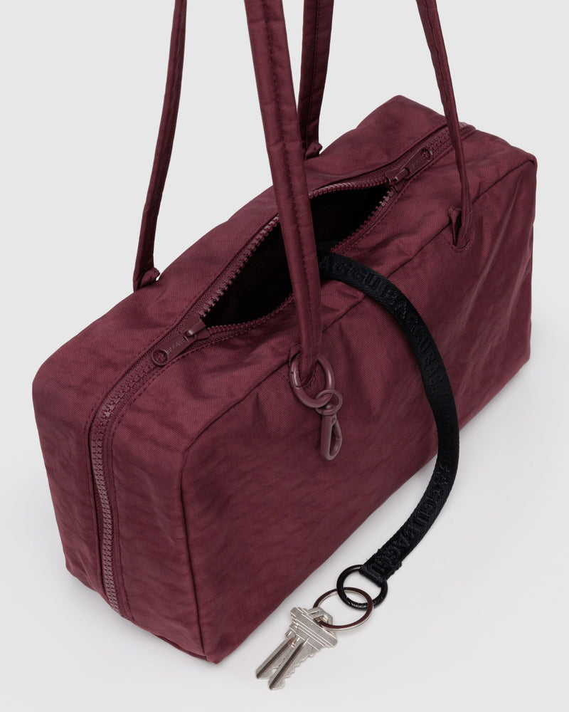 Baggu | Nylon Bowler Bag | Mahogany