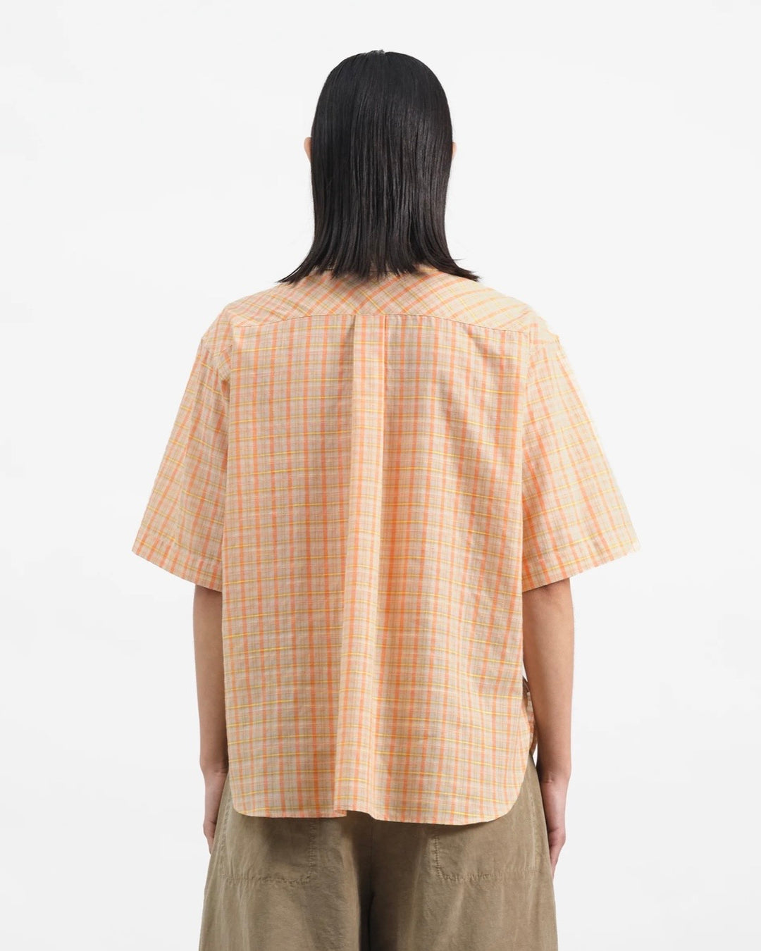 YMC | Eva Shirt | Cutting Table Pink Check