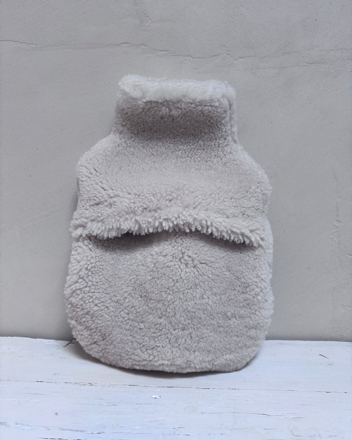 Sheepskin Hot Water Bottle Cover | Cream