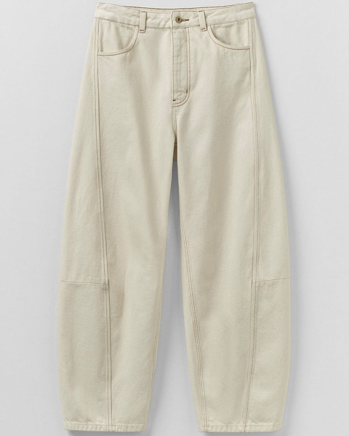 Toast | Sculptural seamed denim trousers | Ecru