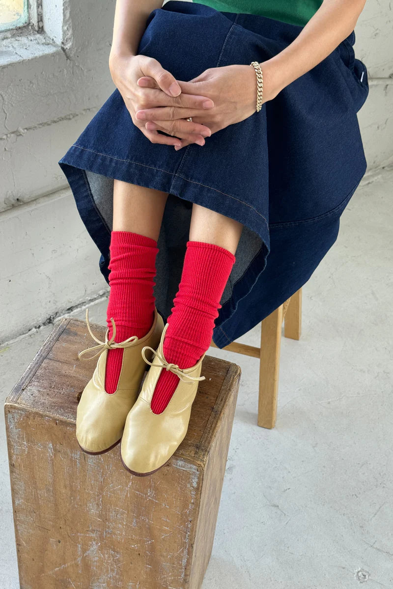 Le Bon Shoppe | Trouser Socks | Red Lipstick