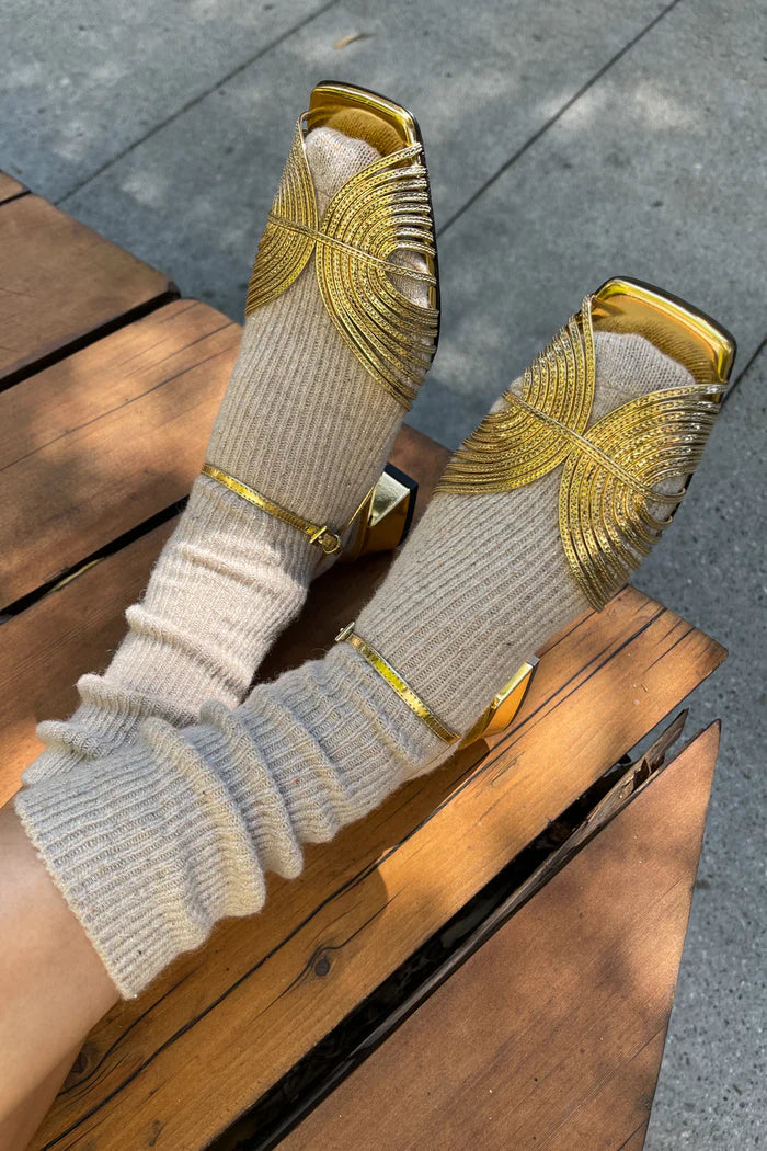 Le Bon Shoppe | Winter Sparkle Socks |Champagne